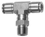 Riegler 135194.Push-in T-fitting, rotating, R 1/4 o., for hose exterior Ø 8 mm