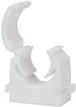 Riegler 114049.Pipe clamp, Polypropylene, for pipe exterior Ø 22 mm, white