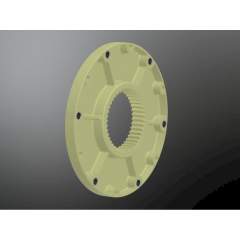 KTR 10651602631. BoWex 65 FLE-PA flange Ø263,4h8 DO1=Ø244,47 Z=6XØ10,5 DO2=Ø250 Z=6XØ9