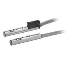 SMC D-90L. D-90/97, Reedschalter, Direktmontage, Eingegossene Kabel, Litze (2-adrig)