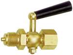 Riegler 102651.Block valve pressure gauge, Bushing - taps, bright brass, G 1/2