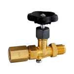 Riegler 102662.Blocking valve pressure gauge, taps-tension sleeve, brass, G 1/2