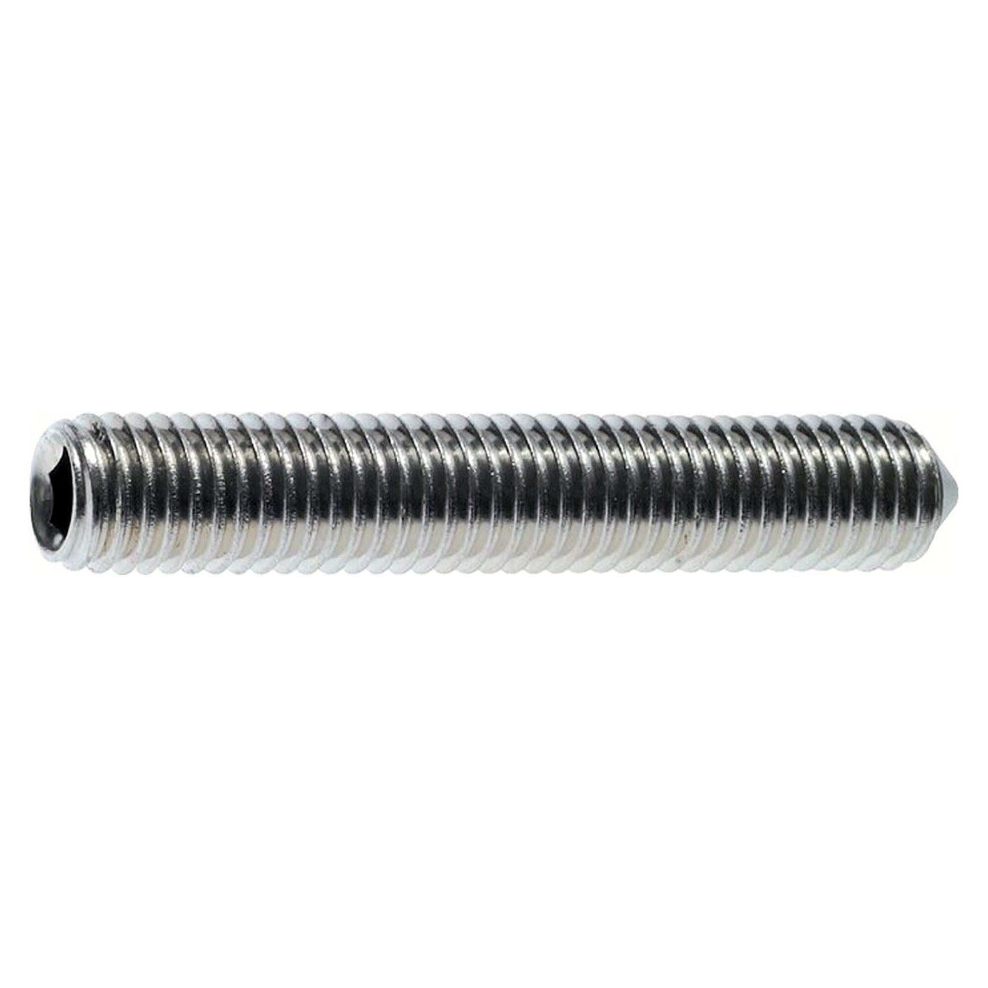 Set screw with cone point DIN 914 / ISO 4027, thread M 5, length 16 mm, stainless steel A2