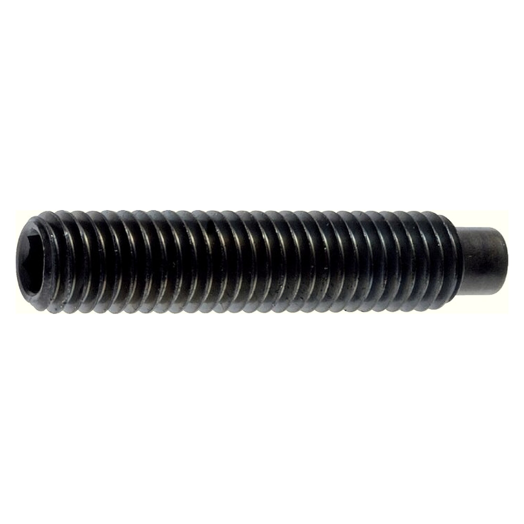Set screw with hexagon socket and dog point DIN 915 / ISO 4028, M 10x16, steel 45 H