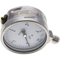 Wika MS 4100 ES Chemie-Manometer senkrecht, 100mm, 0-4 bar