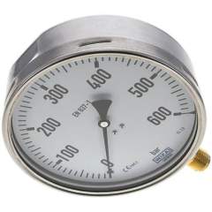 Wika MS 600160 CR Manometer senkrecht (CrNi/Ms), 160mm, 0-600 bar