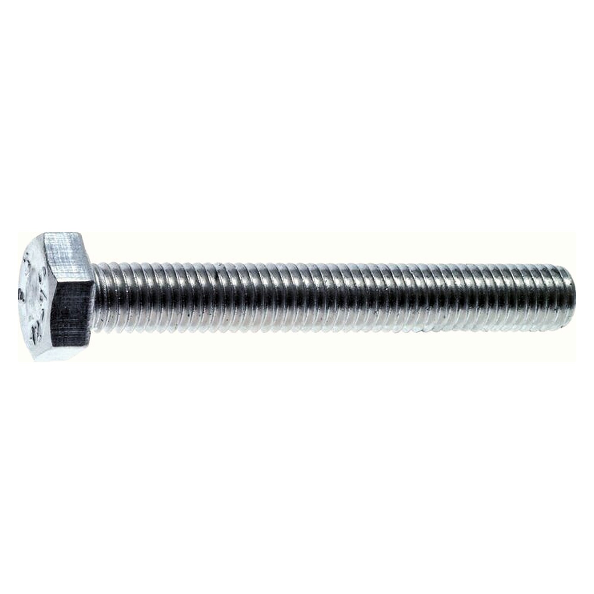 Sechskantschraube DIN 933 ISO 4017, Gewinde bis Kopf, M 6x45, SW 10, Stahl verzinkt 8.8
