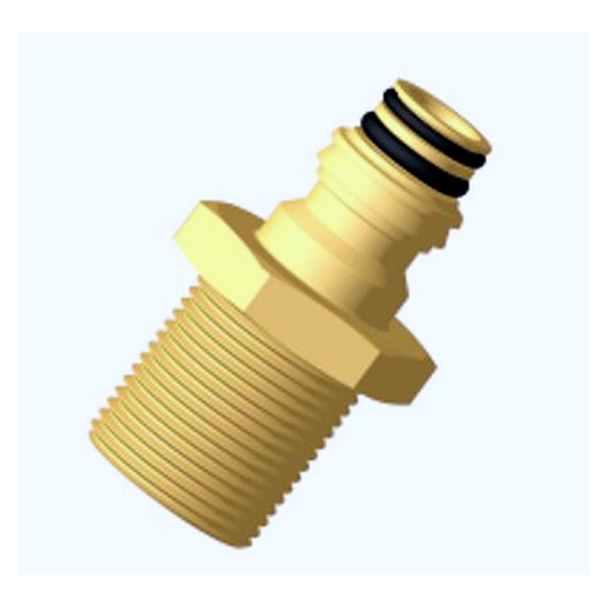 Bulkhead connection stud, ABC push-in system, size Regular, M18X1,5 - M12X1,5