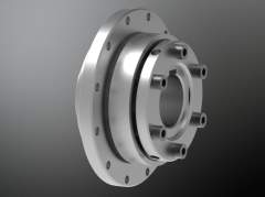 KTR 600400254202. Ruflex size 4 compl. 2 disk springs Ø42H7 keyway to DIN 820Nm + RU friction flange f. Rotex 75 assembled