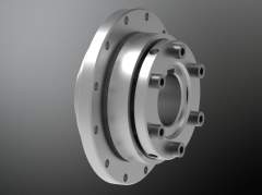 KTR 600000051604. Ruflex size 0 compl. 1 disk spring Ø16H7 keyway to  DIN set to 3Nm with RU friction flange* f. Rotex 19