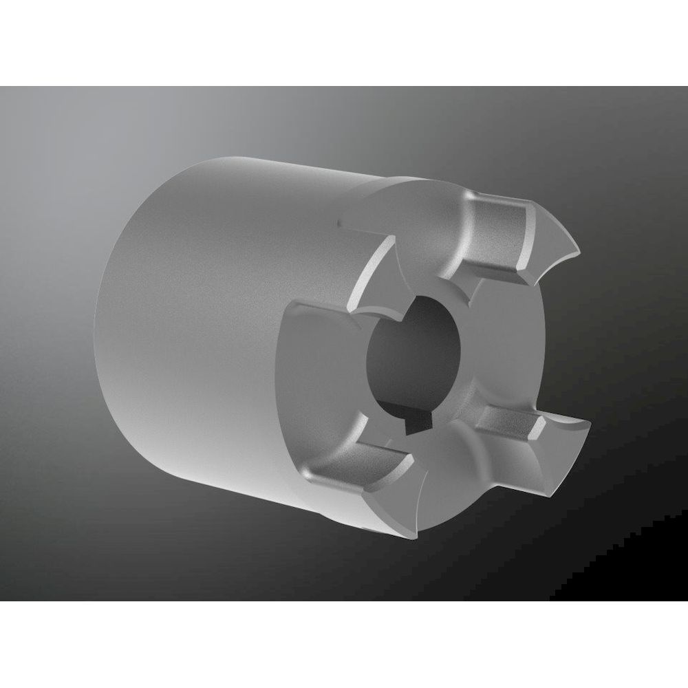 KTR 020383114200. Rotex 38 GG Nabe 1.0 D.42H7 Nut DIN 6885/1-JS9 Bauteil 1b