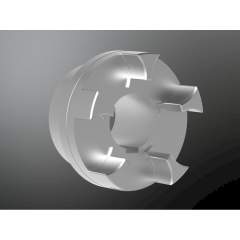 KTR 020905008000. Rotex 90 ST Nabe 1.0 D.80H7 Nut DIN 6885/1-JS9 Bauteil 1