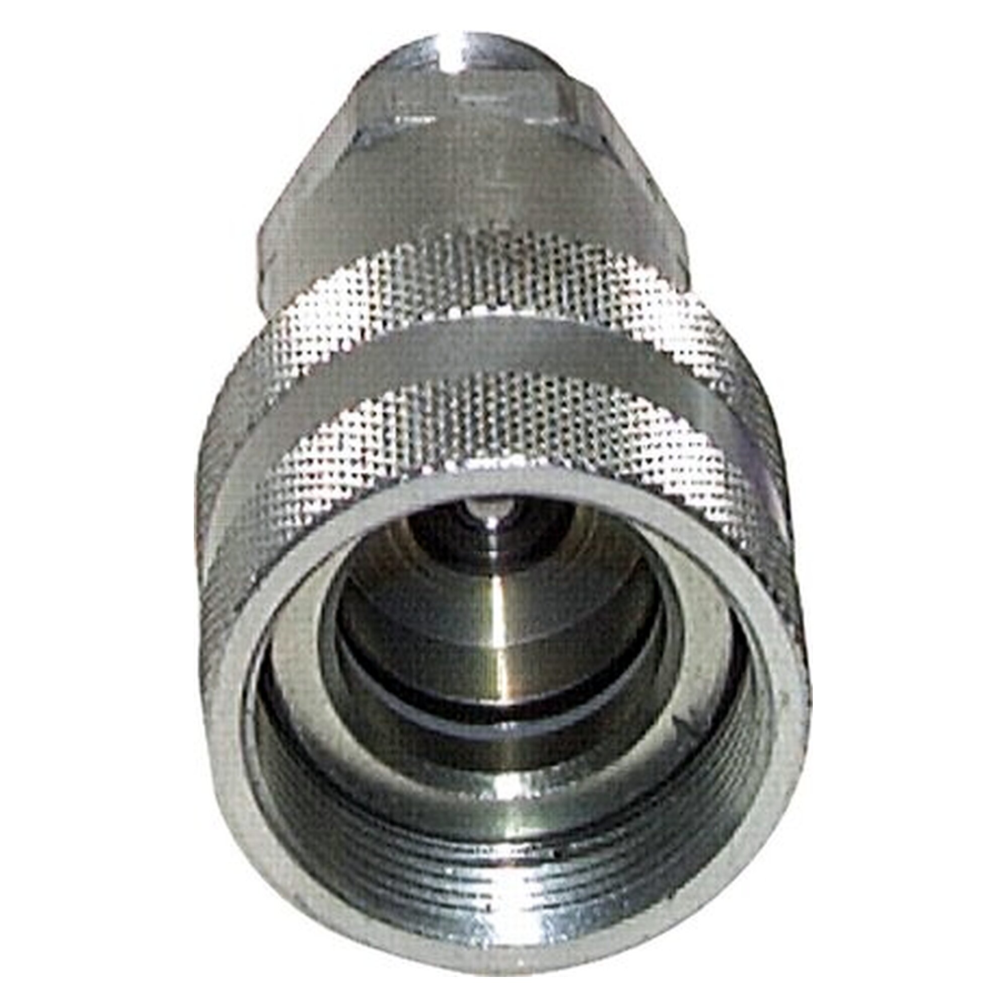 Schraubkupplung 700 bar, NPT 3/8" (AG), Muffe inkl. Staubkappe (Für Einsatz am Zylinder)