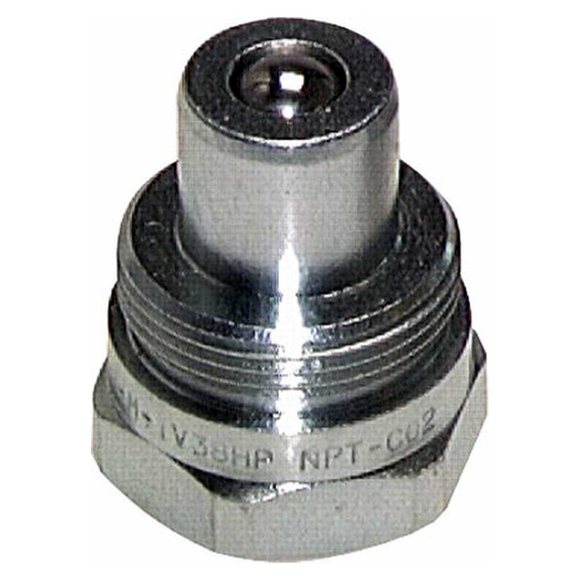 Schraubkupplung 700 bar, NPT 3/8" (IG), Stecker (Für Einsatz am Schlauch)