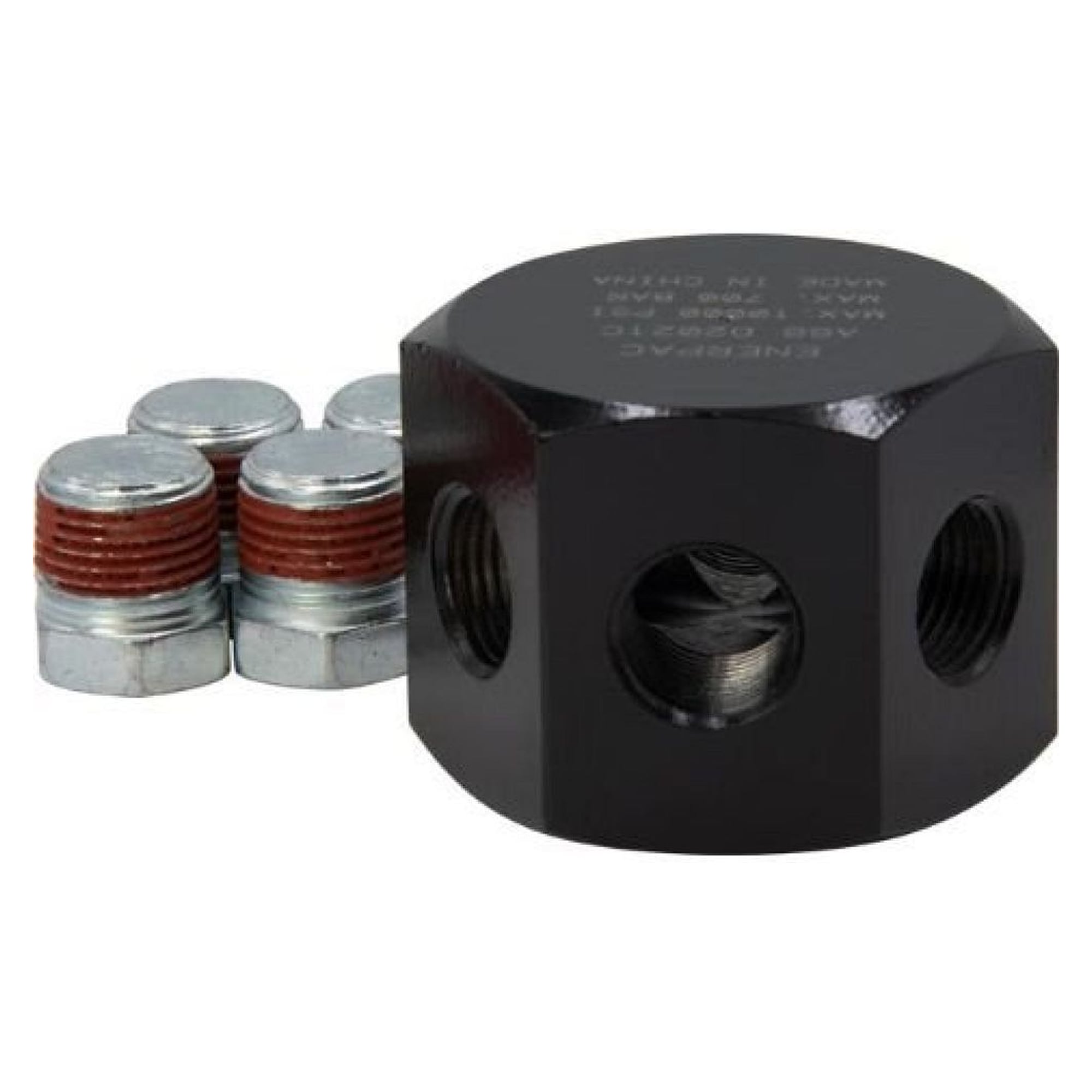 6 Ölanschlüssen, Sechskant-Verteiler, 58 mm Lang - Enerpac A66