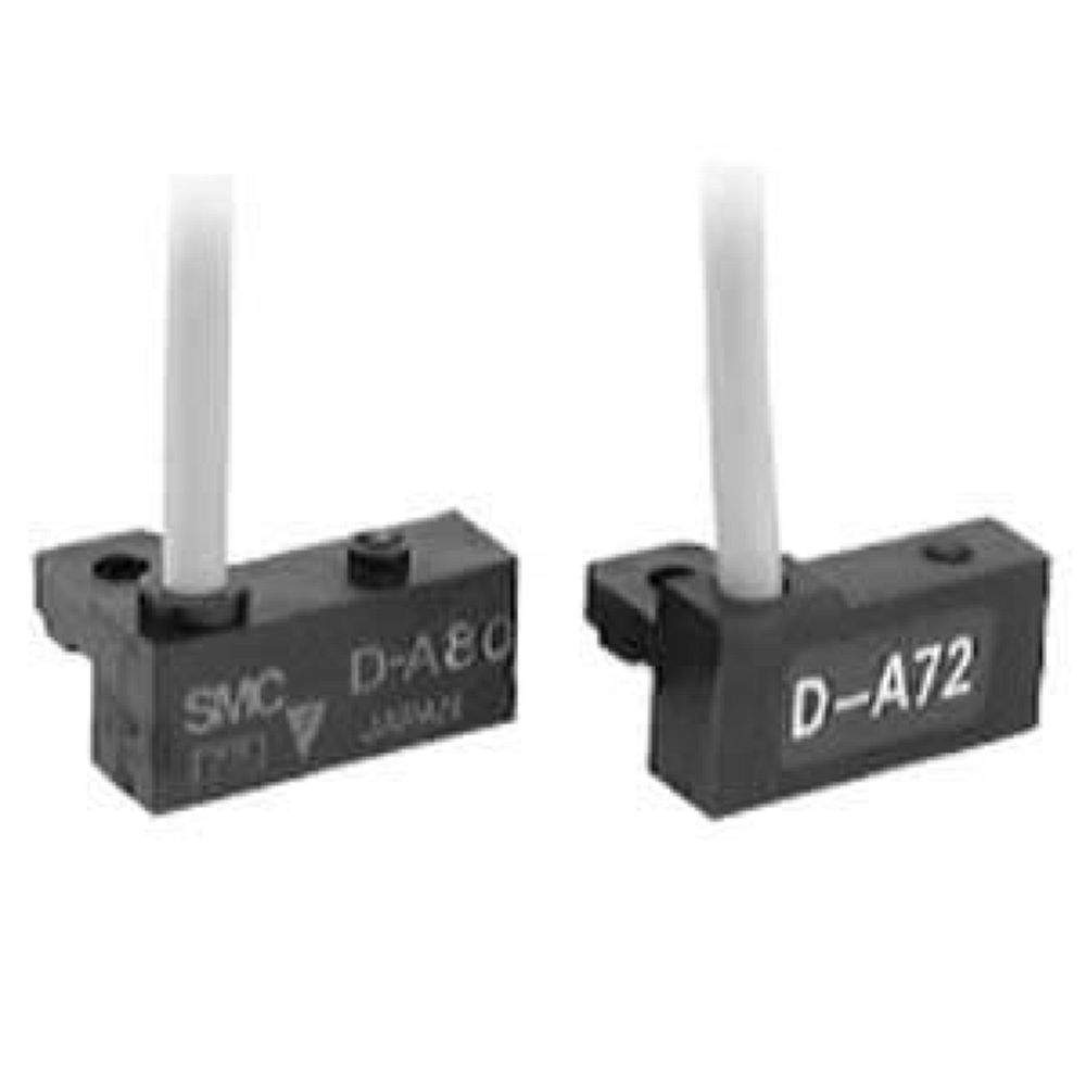 SMC D-A73. D-A72/A73/A80, Reed Switch, Rail Mounting, Grommet, Perpendicular