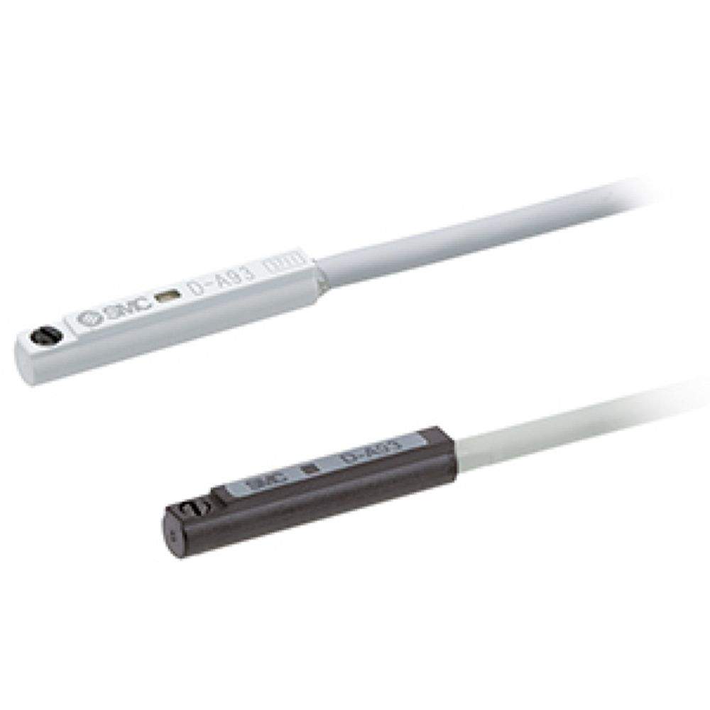 SMC D-A96L. D-A90/A93/A96, Reedschalter, Direktmontage, Eingegossene Kabel, axial