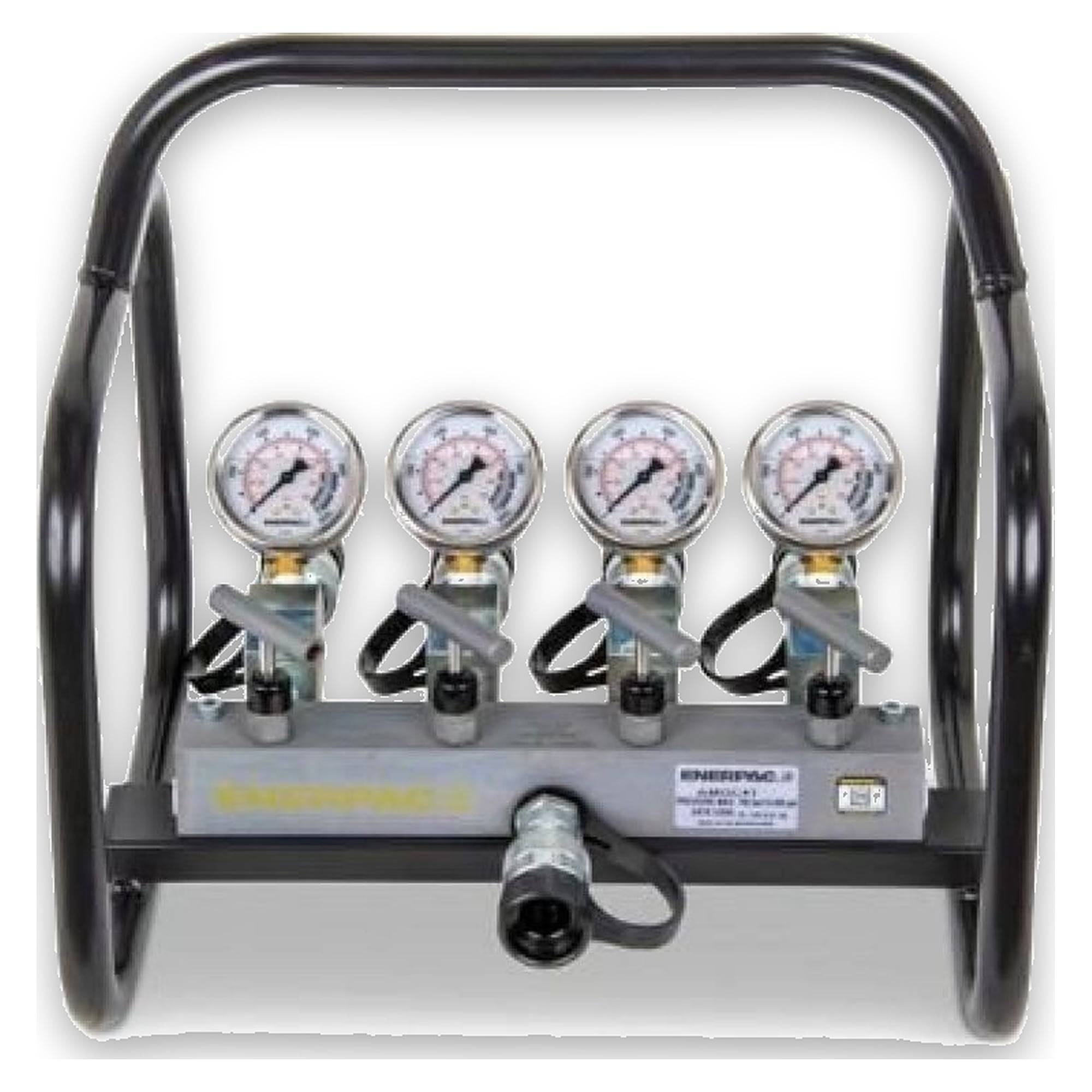 Einfachwirkend, Vierfach-Verteilereinheit, komplett mit Manometern - Enerpac AMGC41