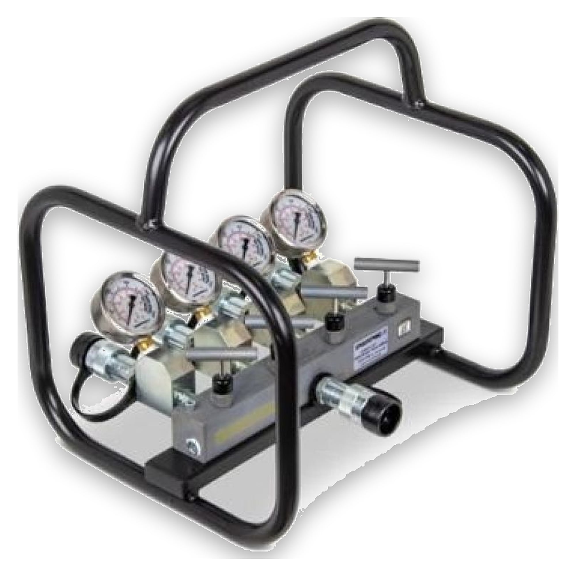 Vierfach-Verteilereinheit, komplett mit Manometern, einfachwirkend - Enerpac AMGC41