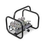 Enerpac AMGC41, Conjunto de manifold de 4 vías completo con manómetros, Para usar con cilindros de simple acción