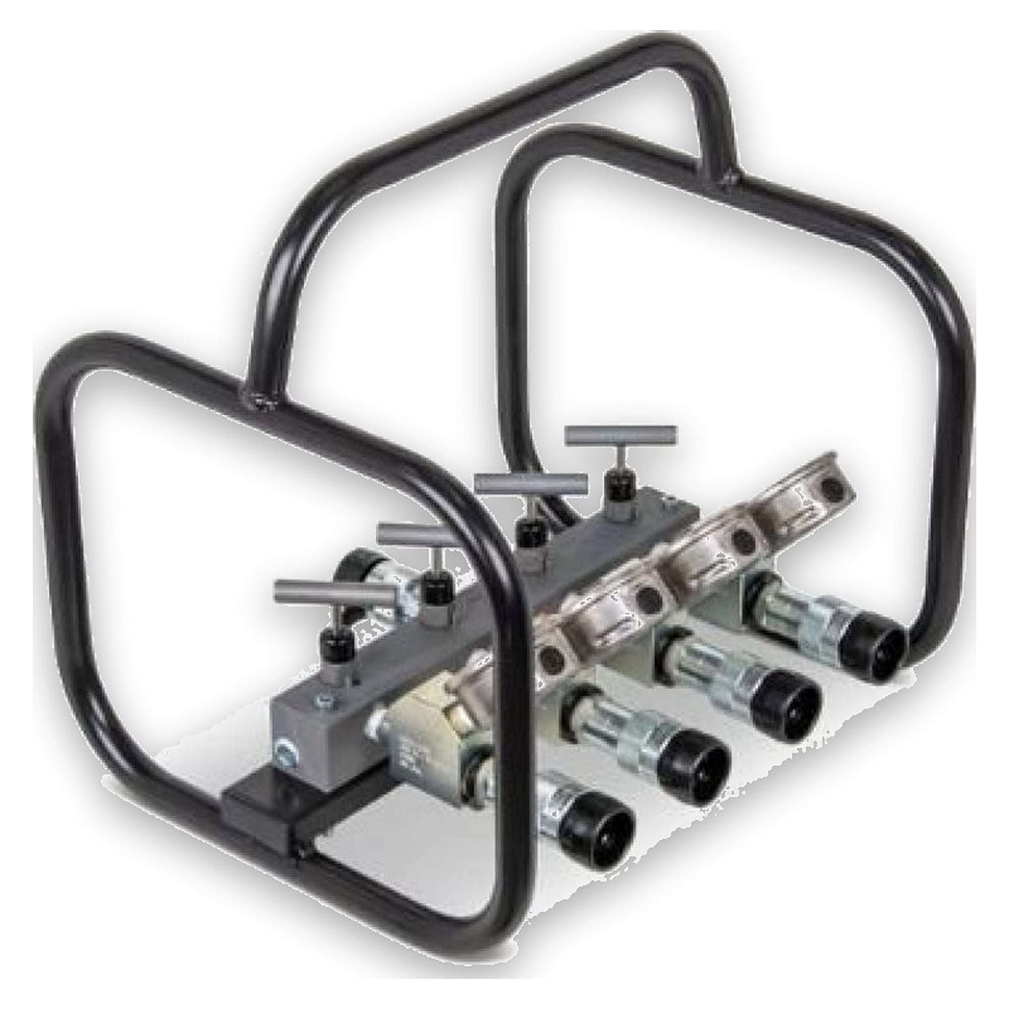 Einfachwirkend, Vierfach-Verteilereinheit, komplett mit Manometern - Enerpac AMGC41