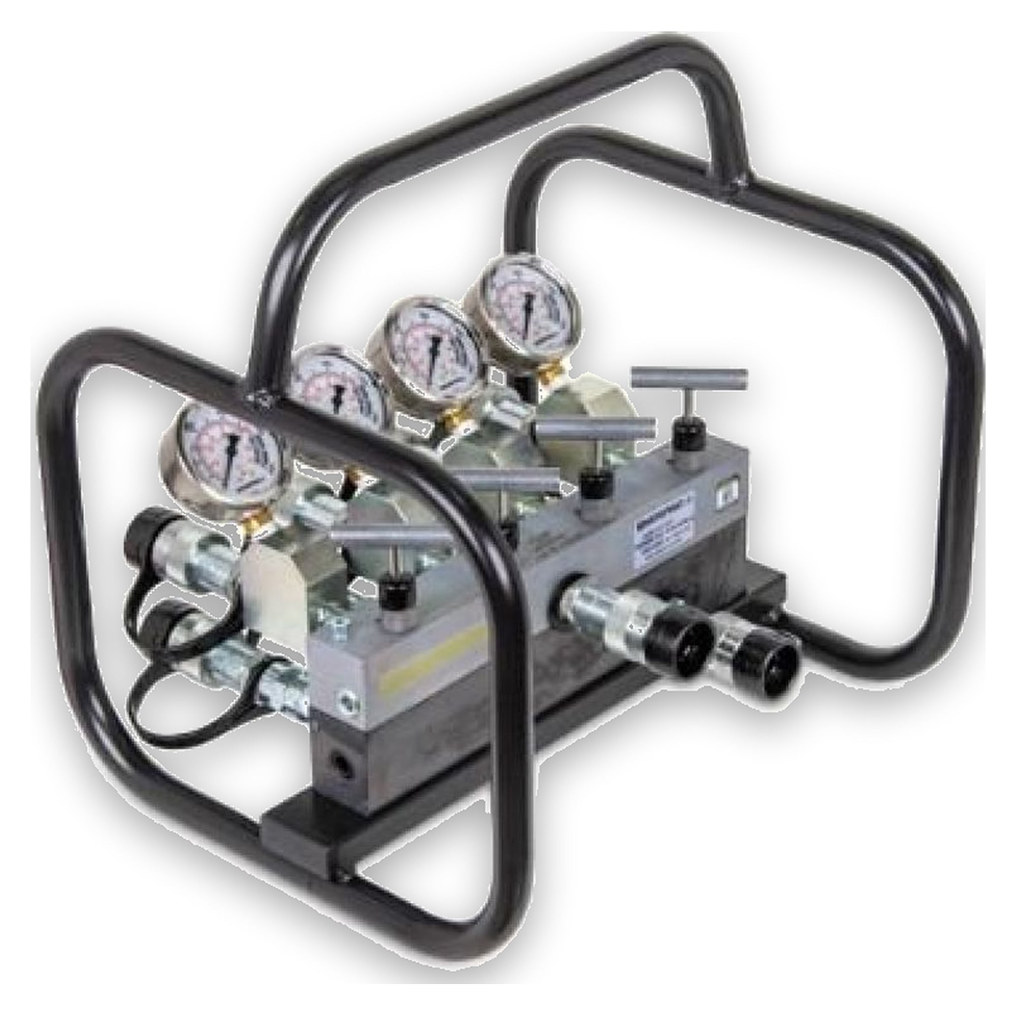 Vierfach-Verteilereinheit, komplett mit Manometern, doppeltwirkend - Enerpac AMGC42