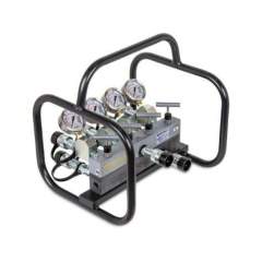 Enerpac AMGC42, Conjunto de manifold de 4 vías completo con manómetros, Para usar con cilindros de doble acción