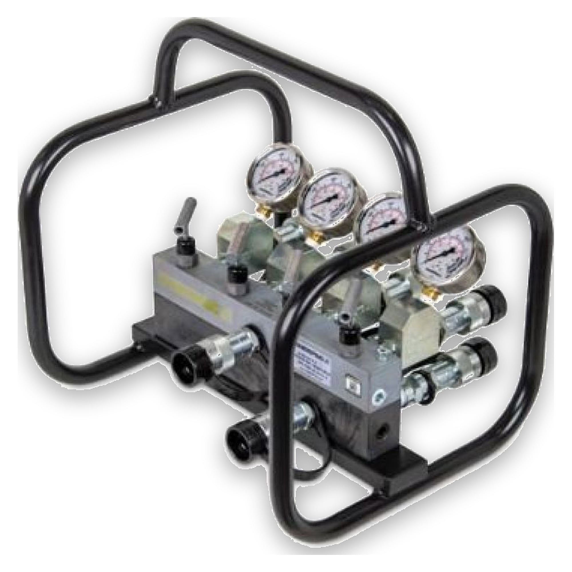 Doppeltwirkend, Vierfach-Verteilereinheit, komplett mit Manometern - Enerpac AMGC42