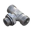 Stauff 6010008100. Adjustable Male Stud Branch Tee with Lock Nut Size / Type: 42L Thread: 1 1/2 BSP O-Ring and Retaining Ring