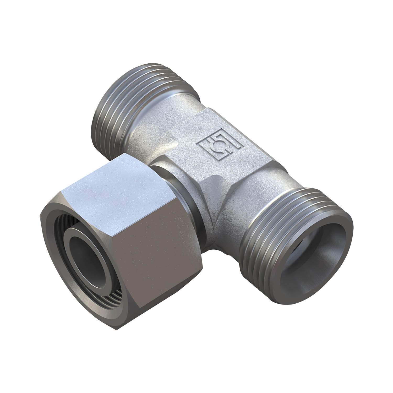 Stauff 6010002054. Adjust. Standpipe Branch Tee Size / Type: 42L Cutting Ring&Nut On Standpipe Steel, Zinc/Nickel-Plated