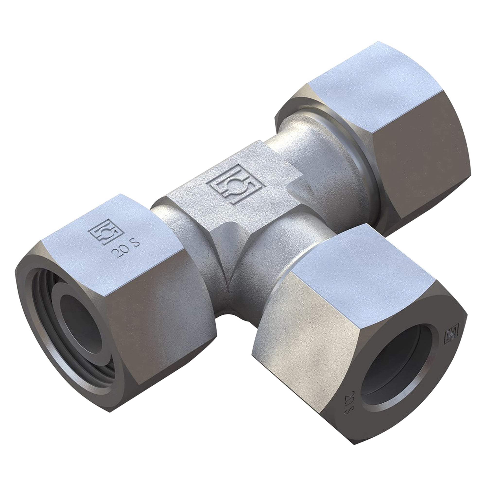Einstellb. DKO-L-Verschraubung Gr. 08S Schneidring, Mutter Stahl - Stauff 6010003751