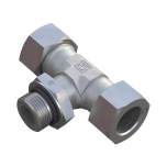 Stauff 6010008259. Adjustable Male Stud Branch Tee with Lock Nut Size / Type: 35L Thread: M42x2 with O-Ring with Cutting Ring & Union Nut