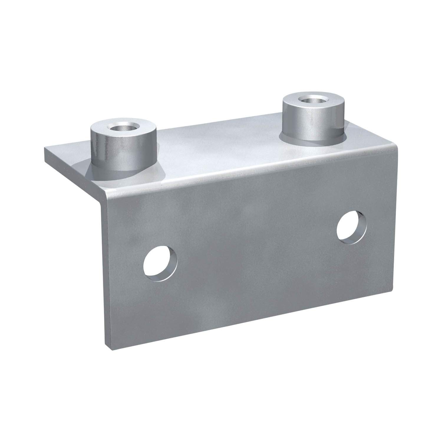 Stauff 1120000081. Winkel-Anschweißplatte Standard-Baureihe Gr. 1a Stahl, unbehandelt DIN 3015 Deckpl., AS-Schraube gerippt, mit Vorspannung