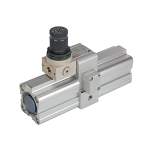 Riegler 101532. Doppelkolben-Druckverstärker (Booster) m.Regler, G3/8, Kolben-Ø63