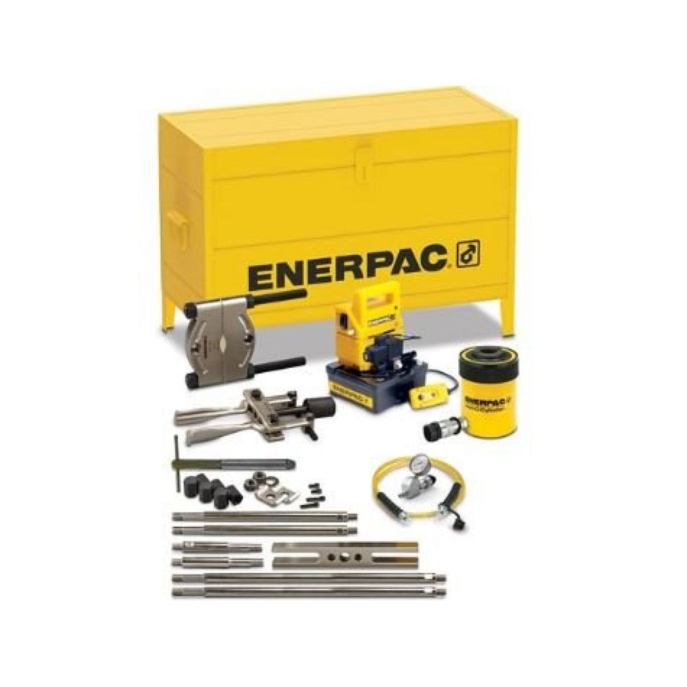 Enerpac BHP361GEB, 18 Ton, Hydraulic Cross Bearing Puller Set with Electric Pump 115 V