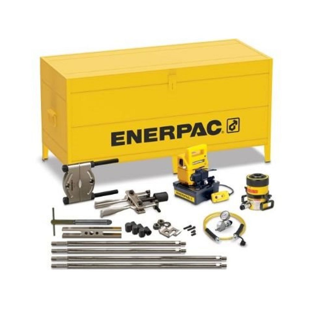 Enerpac BHP561GEB, 25 Ton, Hydraulic Cross Bearing Puller Set with Electric Pump 115 V
