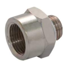 Norgren 160238838. Accesorios en latón niquelado serie BSP - Reducción macho-hembra - ampliador/reductor Macho BSP Cilíndrica x BSP cilíndrica hembra