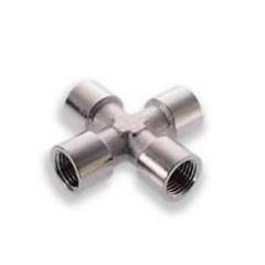 Norgren 160920028. Cruz hembra 1/4" BSP cilíndrica