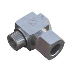 Stauff 6010003414. Banjo Elbow Size / Type: 12S 3/8 BSP, Retaining Ring with Captive Seal with Cutting Ring & Union Nut Steel, Zinc/Nickel-Plated