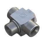 Stauff 6010000100. T-Schwenkverschraubung Baugröße:06S M12x1,5 Dichtkantenring (außen) nur Verschraubungskörper Stahl, Zink/Nickel-beschichtet