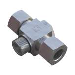 Stauff 6010002354. T-Schwenkverschraubung Baugröße:12S 3/8 BSP, Dichtring mit Elastomerdichtung mit Schneidring und Mutter Stahl, Zink/Nickel-beschichtet