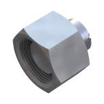 Stauff 6010004116. Verschlussstopfen mit 24°-Dichtkegel / O-Ring Baugröße:42L mit Überwurfmutter Stahl, Zink/Nickel-beschichtet