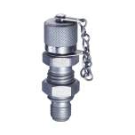 Stauff 1210026584. Test Coupling Stauff Test 12 with Port Connection Thread: 1/4 NPT Self Lock Metal Protective Cap Steel, Zinc-Nickel