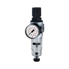 Riegler 100352.Filter regulator »multifix-mini«, PC container, G 1/8, 0.5-10 bar