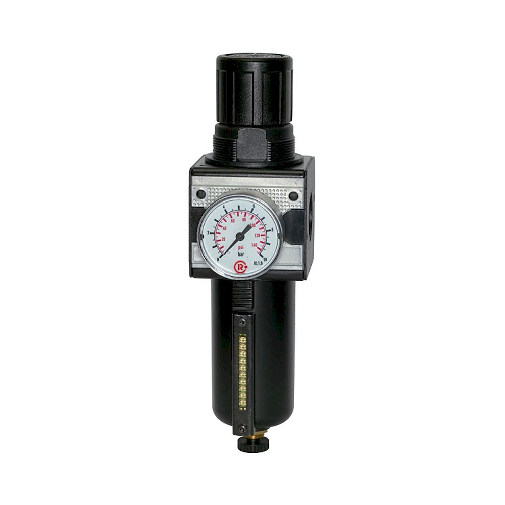 Riegler 100494.Filter regulator »multifix«, 5 µm, Size 1, G 3/8, 0.5 - 10 bar