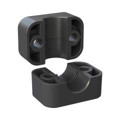 Stauff 6100056034. Clamp Body Size 4 Ø 23 mm Standard Series Polyamide Smooth with Single Rib for Conduit Hoses and Cable Inserts DIN 3015