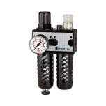 Riegler 100573. Wartungseinheit 2-tlg. »multifix«, PC-Beh., Schutzkorb, BG3, G1/2