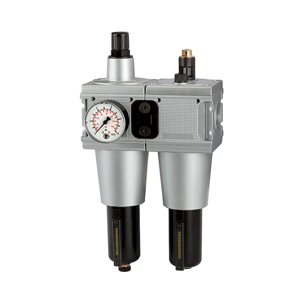 Riegler 100580. Wartungseinheit 2-tlg. »multifix« mit Metallbehälter, BG 5, G 1