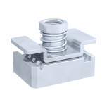 Stauff 1120000236. Befestigungsadapter, Typ CRA Schwere Baureihe Gr. 3S-5S Stahl, Zink/Nickel-beschichtet DIN 3015