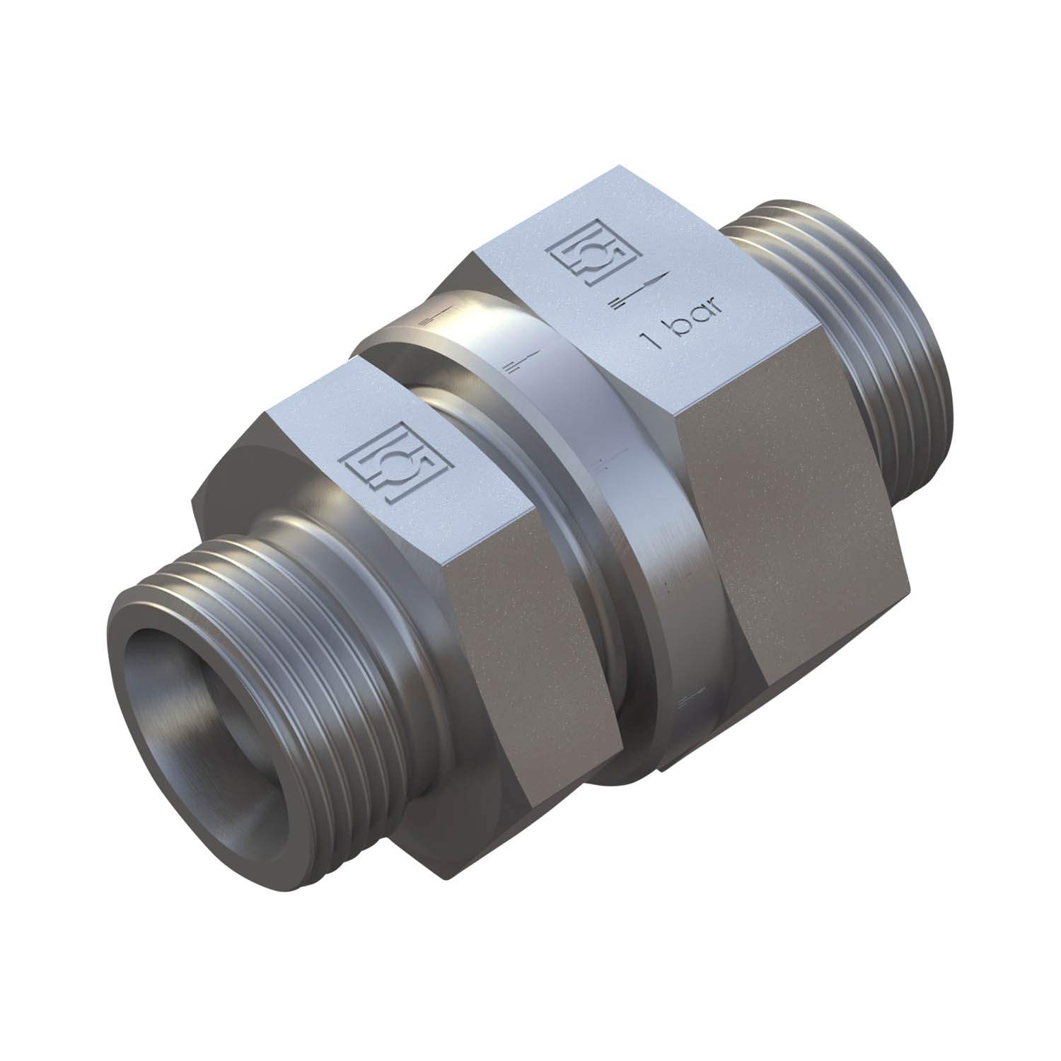 Stauff 6010000289. Rückschlagventil Baugröße: 30S nur Ventilkörper Öffnungsdruck: 1 Bar Stahl, Zink/Nickel-beschichtet